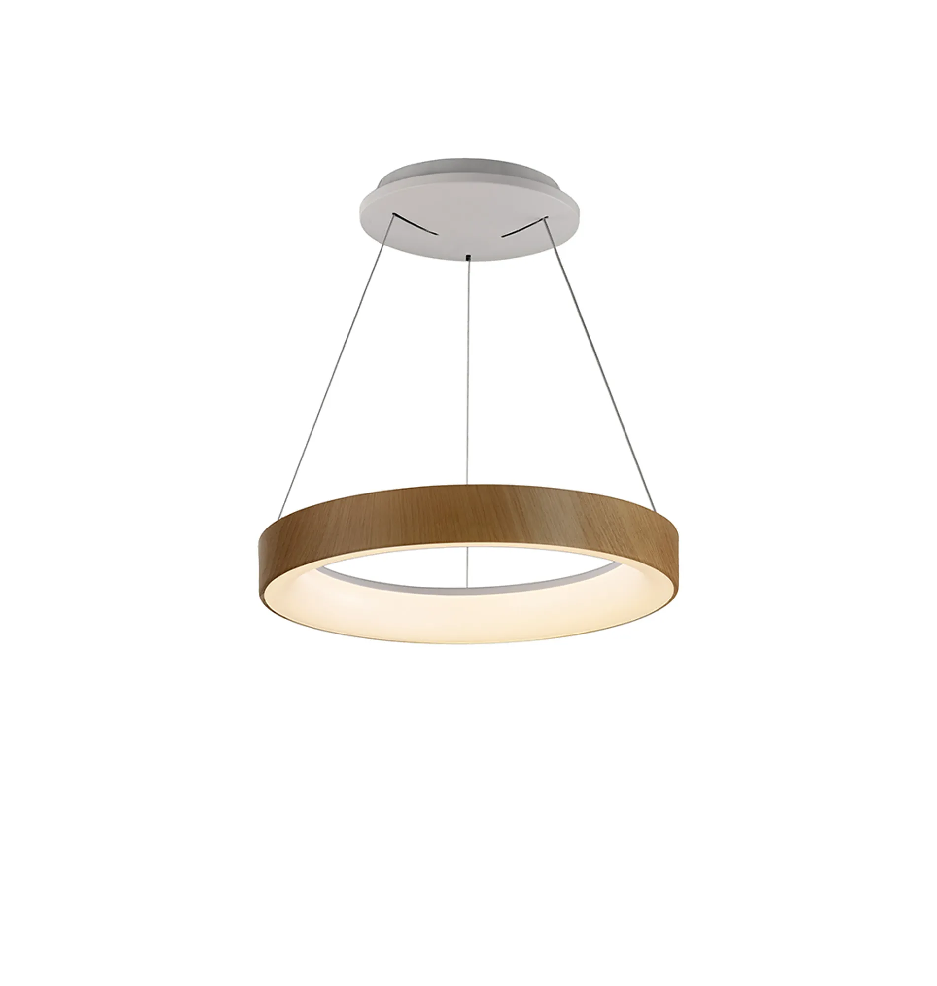 M8628  Niseko II Ring Pendant 38cm 30W LED Wood